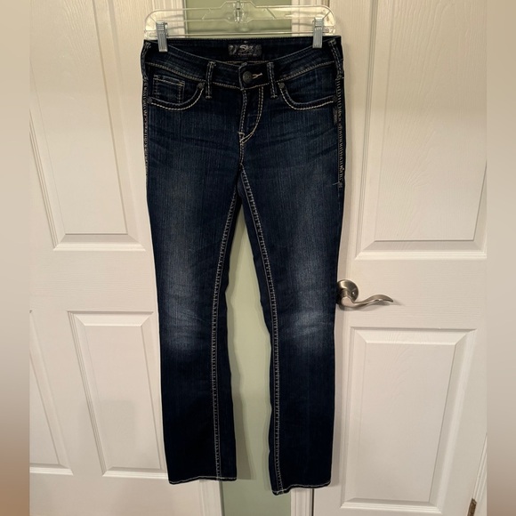 Aiko bootcut Silver jeans  Western Glove Works size 26 length 35. Long length - Picture 1 of 7